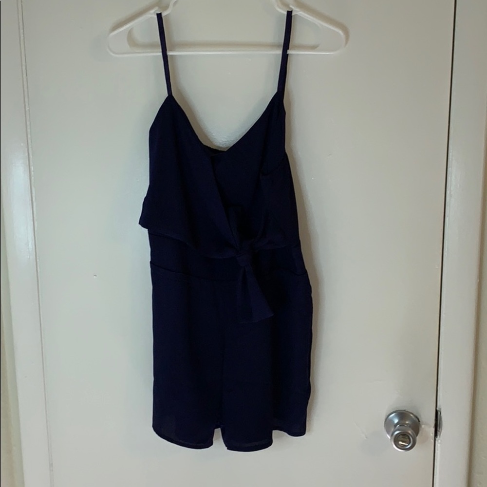 CNR Navy Romper with front tie cross over,New-tags